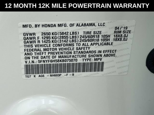 Used 2019 Honda Pilot EX-L image 30
