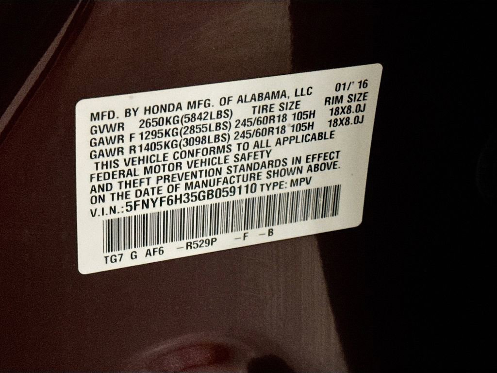 Used 2016 Honda Pilot EX image 38