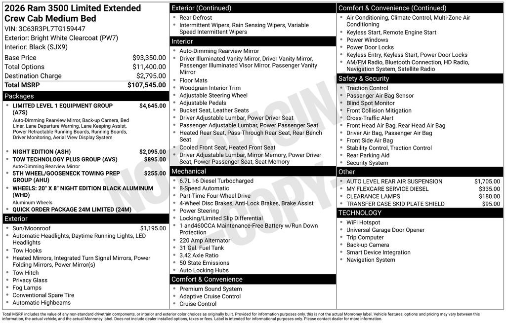 New 2026 RAM 3500 Limited AWD/4WD image 5
