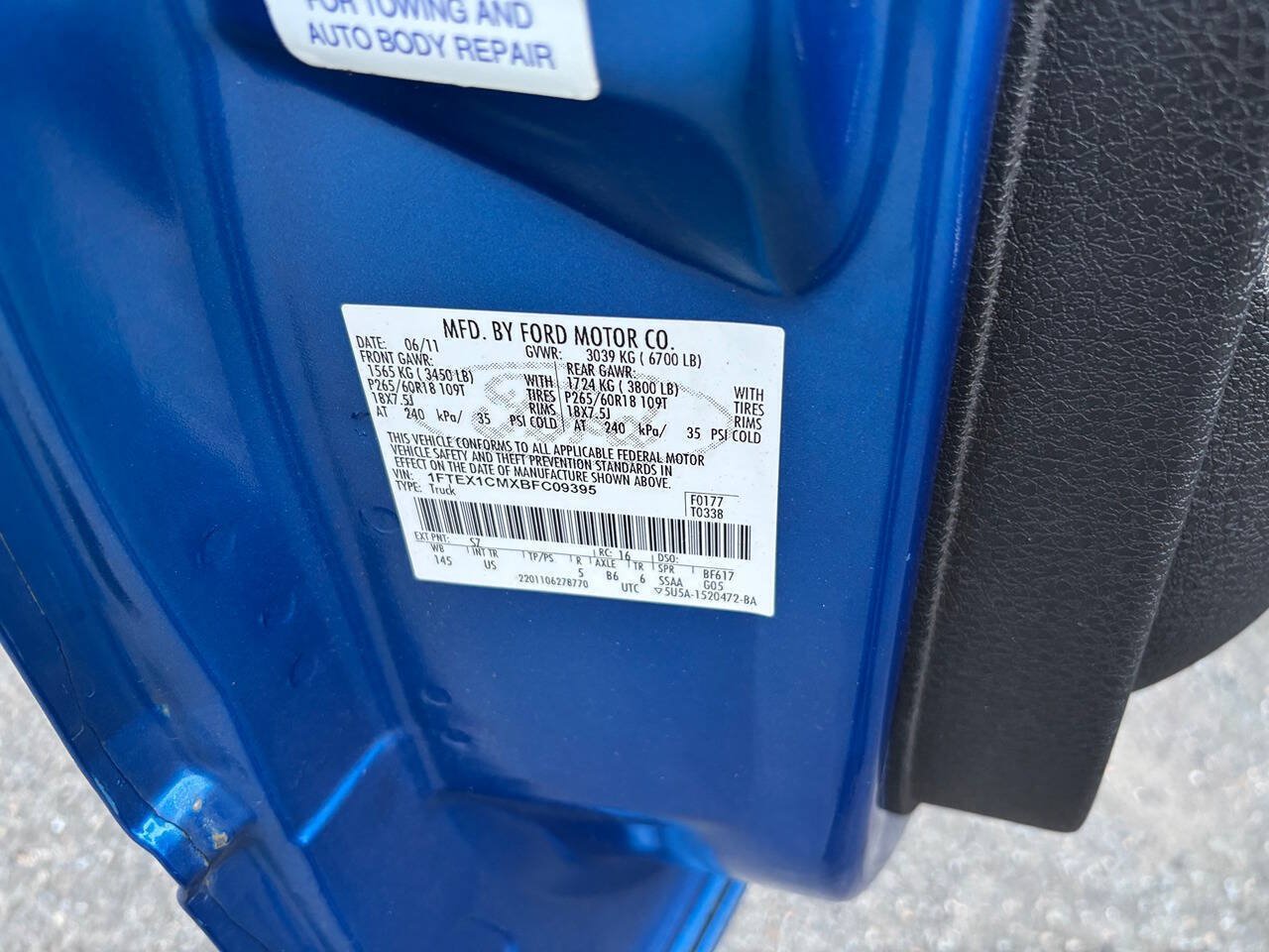 Used 2011 Ford F150 XLT w/ XLT Chrome Pkg RWD image 11
