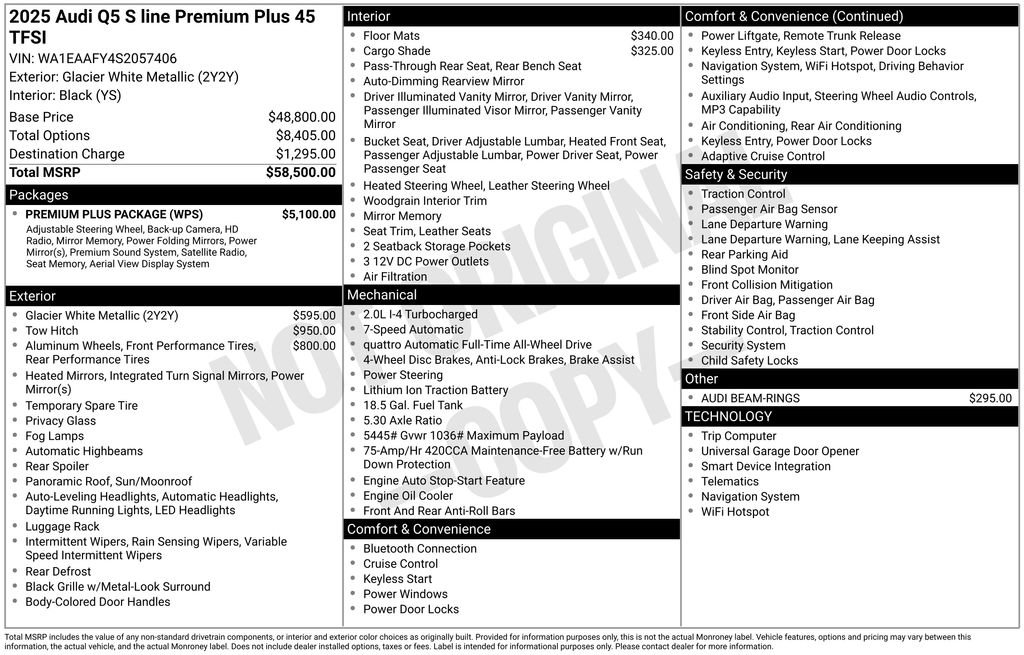 Certified 2025 Audi Q5 2.0T Premium Plus w/ Premium Plus Package AWD/4WD image 33