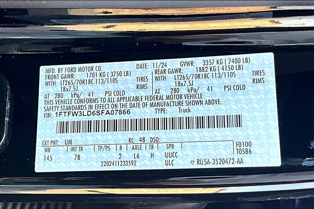 Used 2025 Ford F150 XLT w/ Equipment Group 301A Standard AWD/4WD image 12
