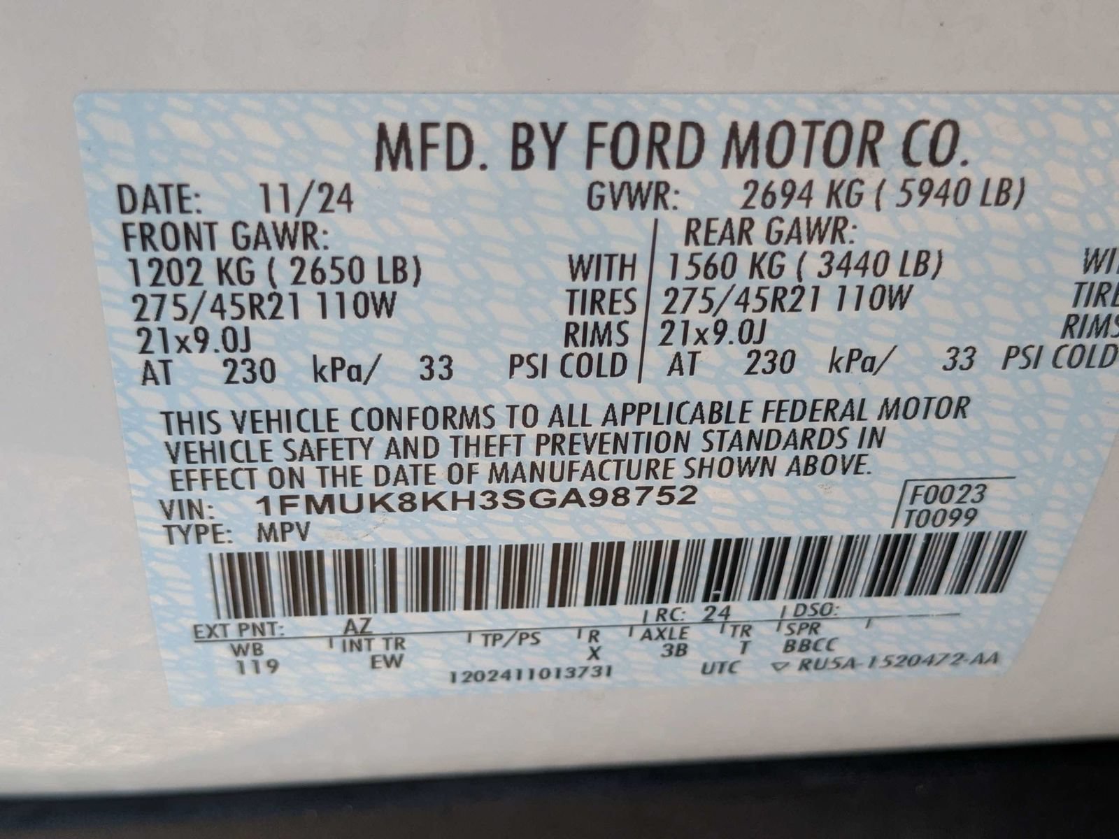 Used 2025 Ford Explorer ST-Line w/ Premium Package AWD/4WD image 21