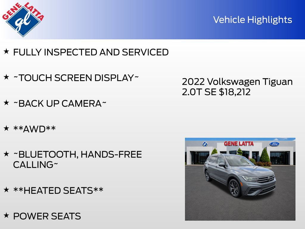 Used 2022 Volkswagen Tiguan SE AWD/4WD image 32