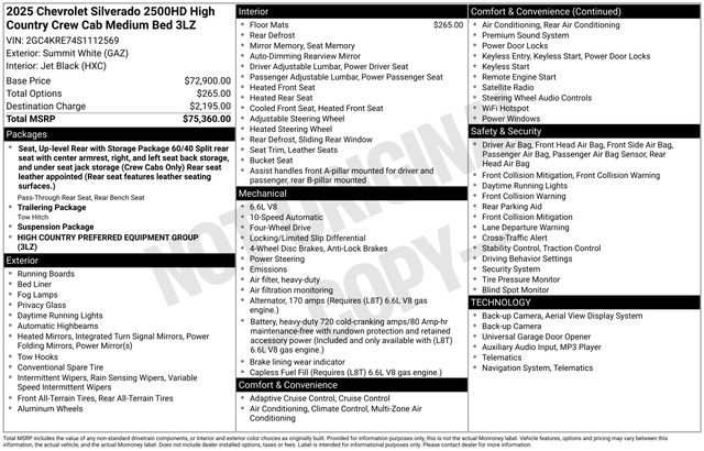 Used 2025 Chevrolet Silverado 2500 High Country image 7