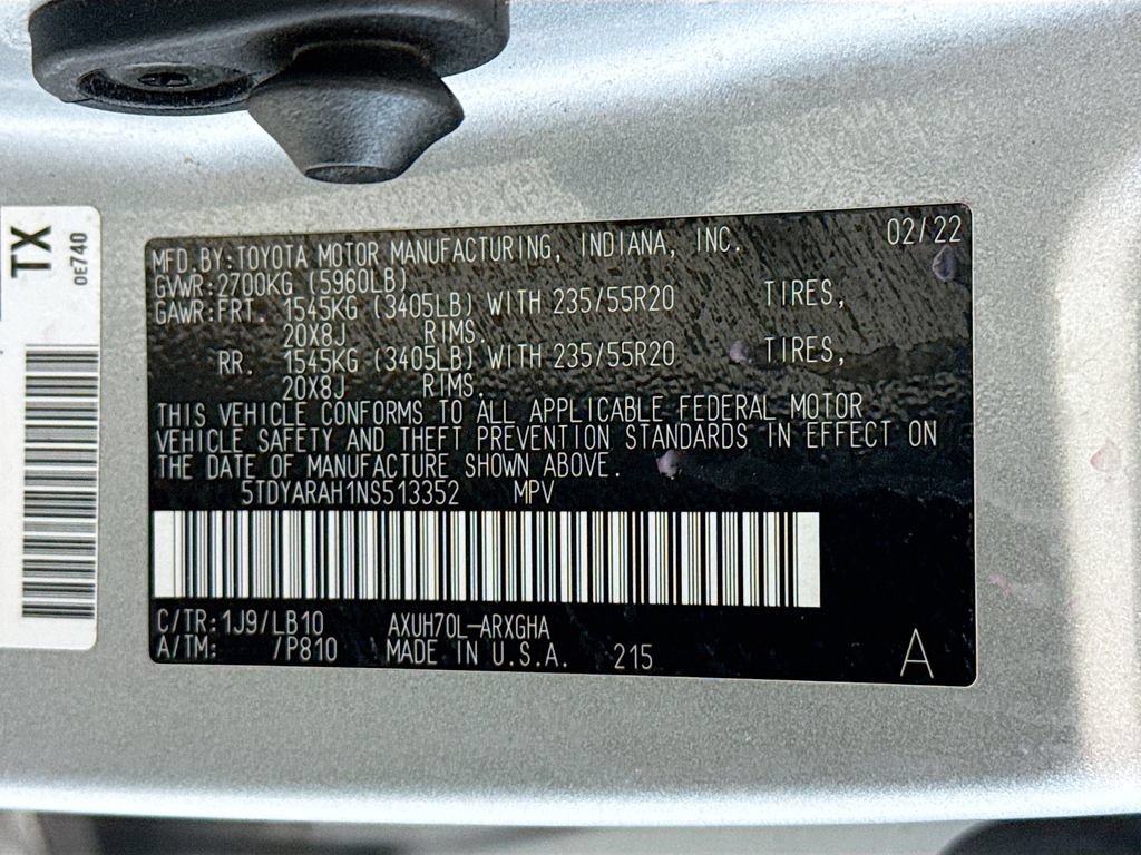 Used 2022 Toyota Highlander Limited FWD image 35