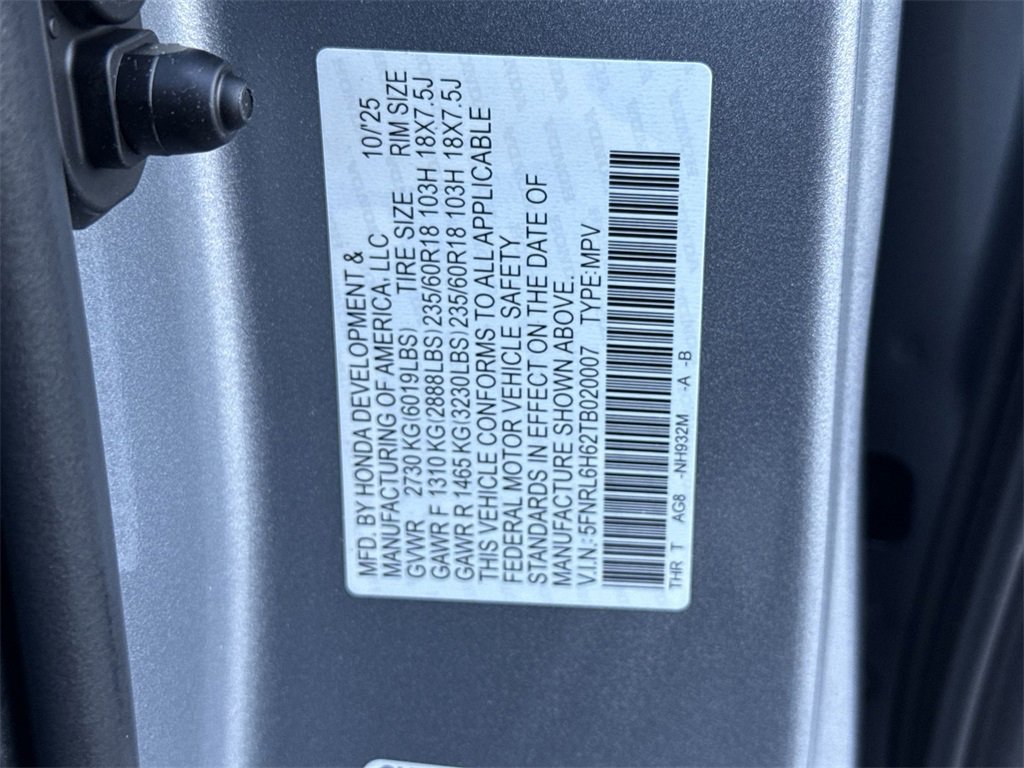 New 2026 Honda Odyssey EX-L image 27