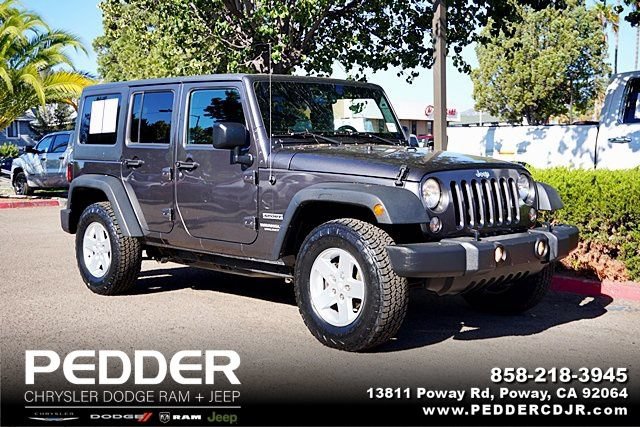 Used 2017 Jeep Wrangler Unlimited Sport w/ Quick Order Package 24S