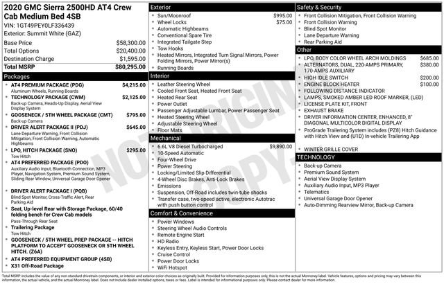 Used 2020 GMC Sierra 2500 AT4 w/ AT4 Premium Package image 34