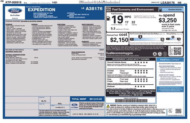 Used 2020 Ford Expedition XLT AWD/4WD image 67