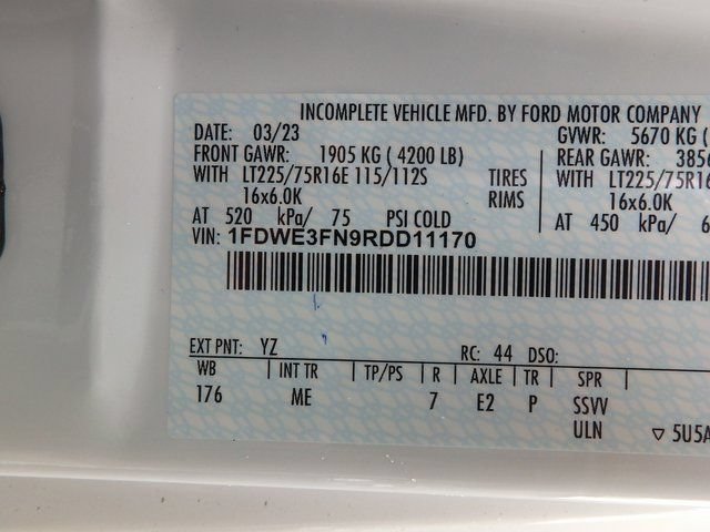 New 2024 Ford E-350 and Econoline 350 Super Duty w/ Interior Upgrade Package RWD image 21