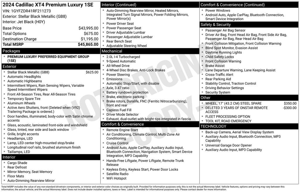 Used 2024 Cadillac XT4 Premium Luxury image 29