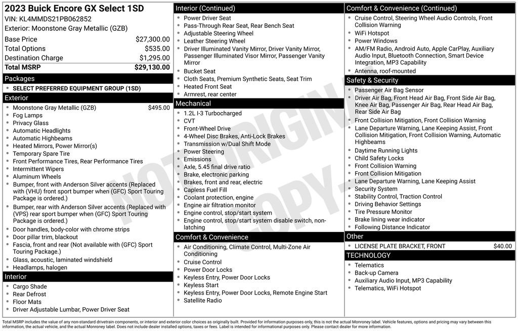 Certified 2023 Buick Encore GX Select FWD image 4