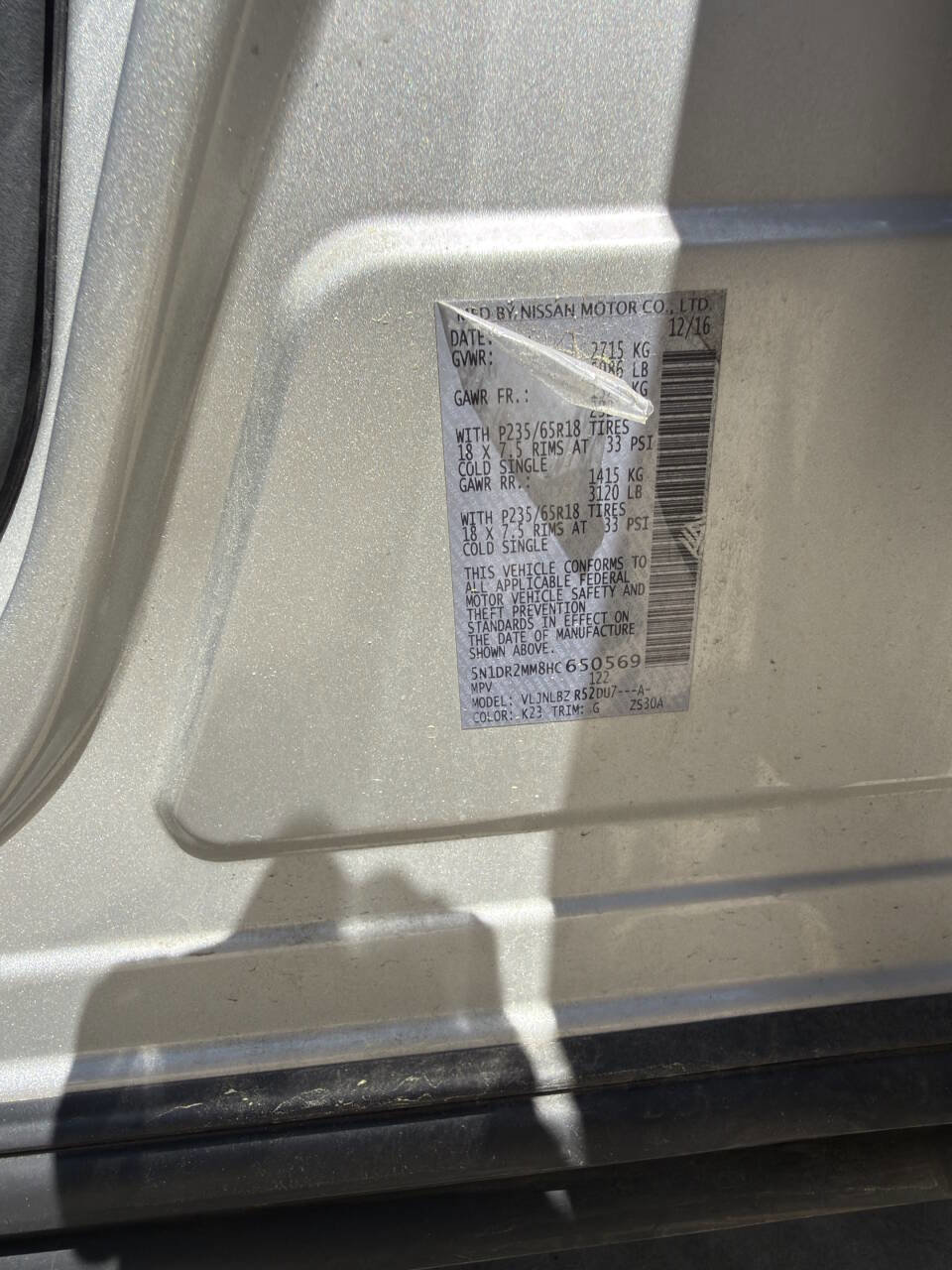 Used 2017 Nissan Pathfinder S AWD/4WD image 64