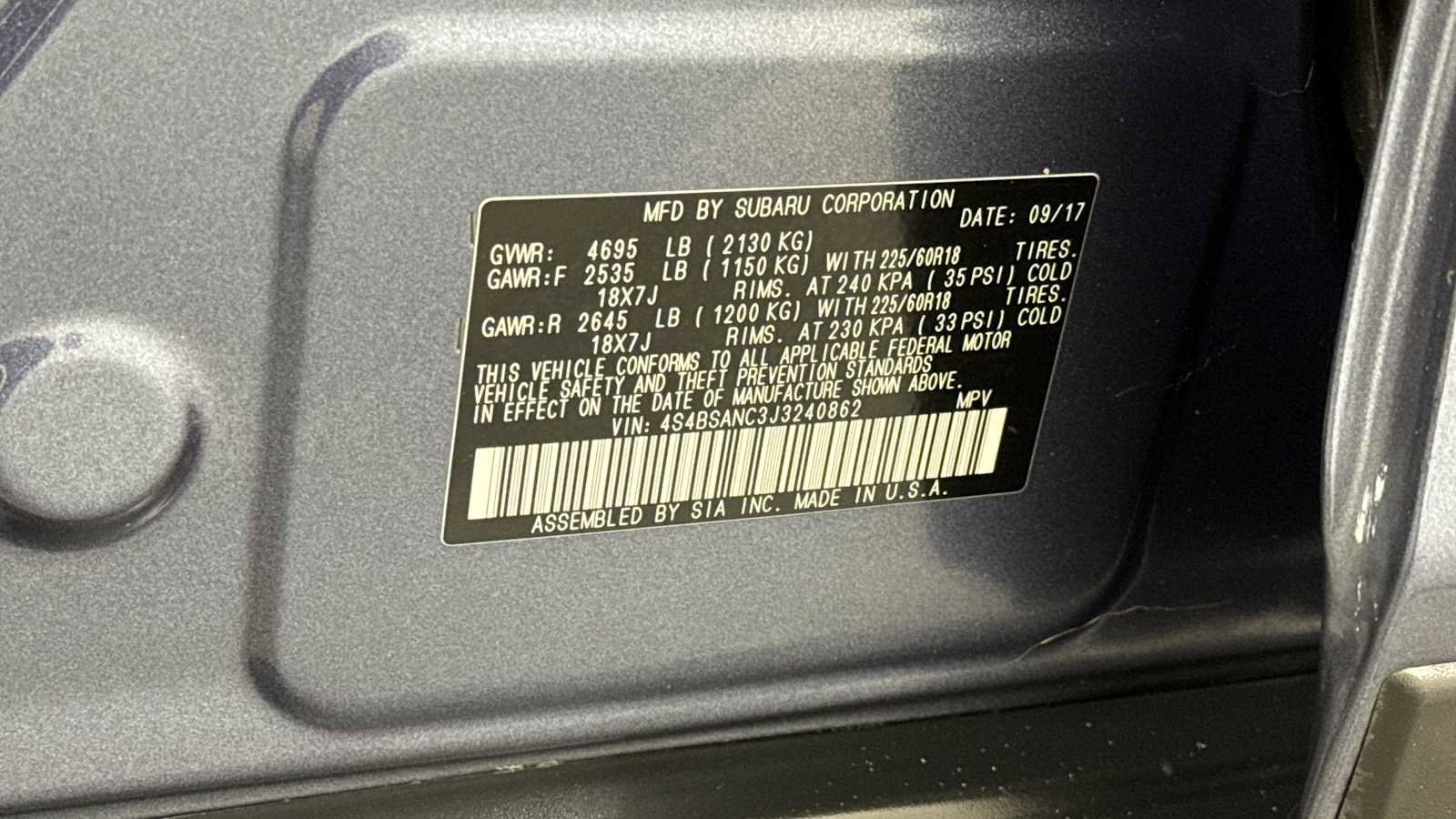 Used 2018 Subaru Outback 2.5i Limited image 11