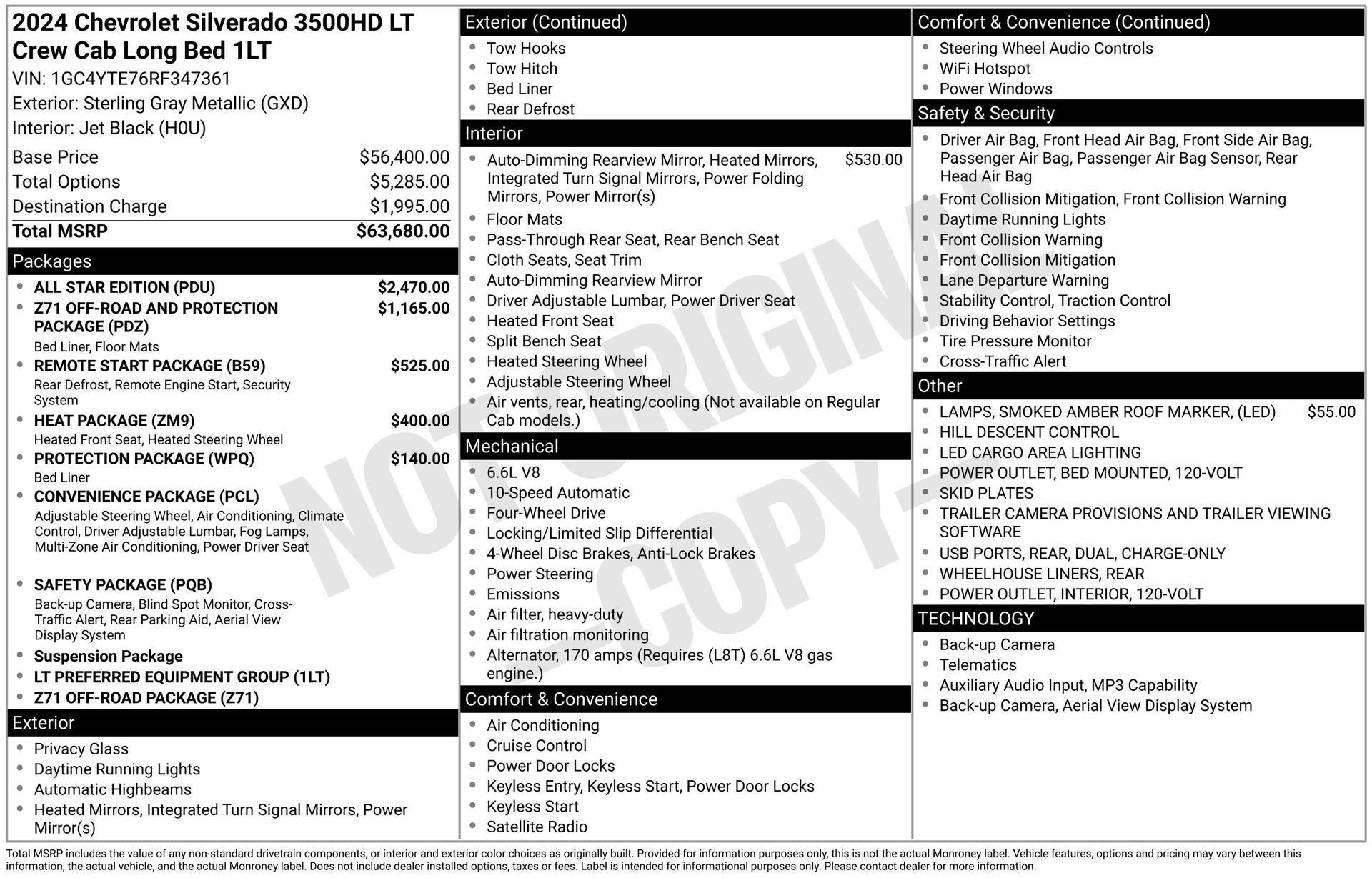 Used 2024 Chevrolet Silverado 3500 LT w/ All Star Edition image 3