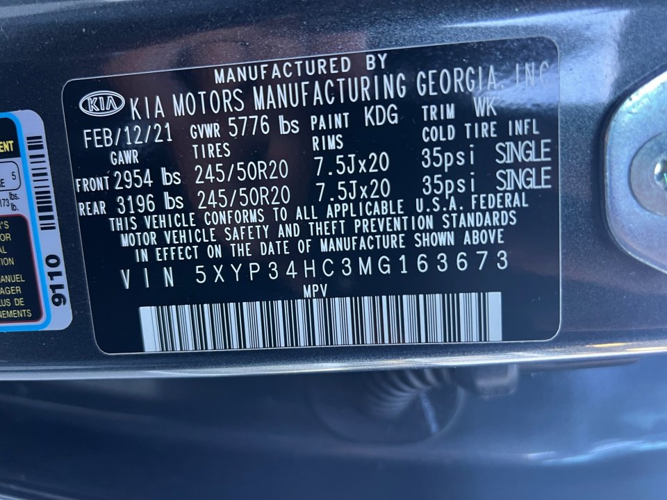 Used 2021 Kia Telluride EX w/ EX Premium Package image 38