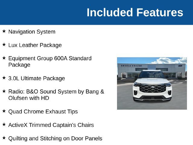 New 2027 Ford Explorer Platinum w/ 3.0L Ultimate Package RWD image 4