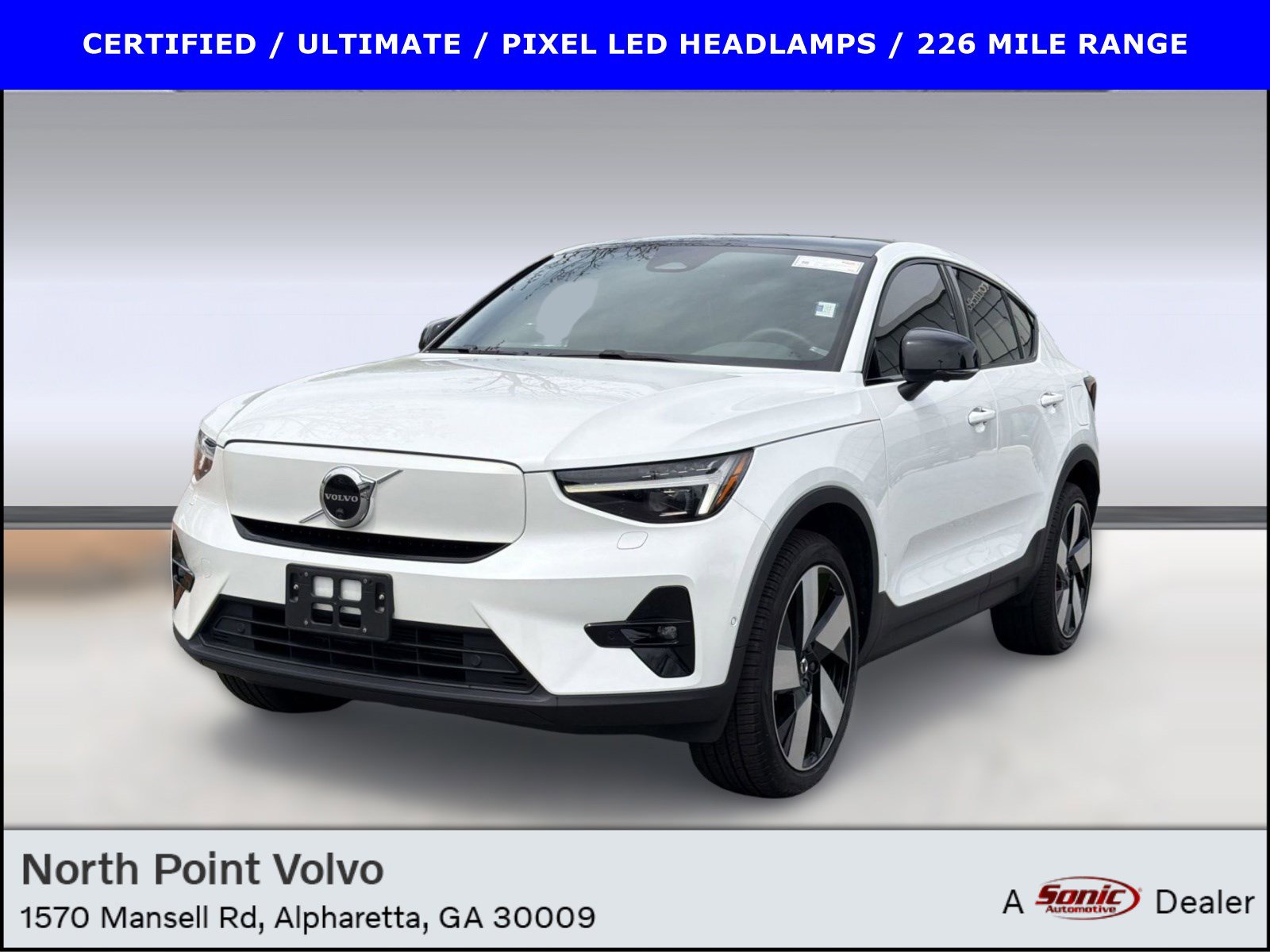 Certified 2023 Volvo C40 P8 Recharge Ultimate w/ Protection Package Premier image 1