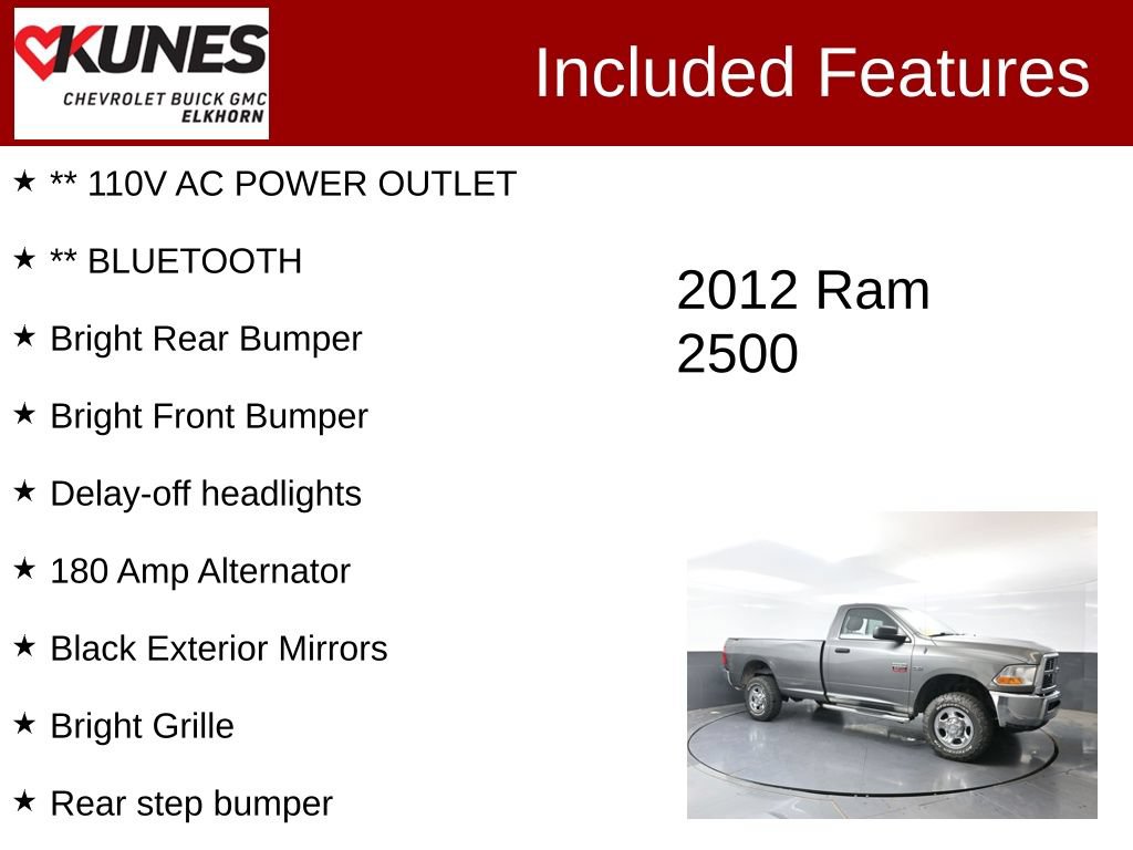 Used 2012 RAM 2500 ST w/ PWR & Remote Entry Group AWD/4WD video 2