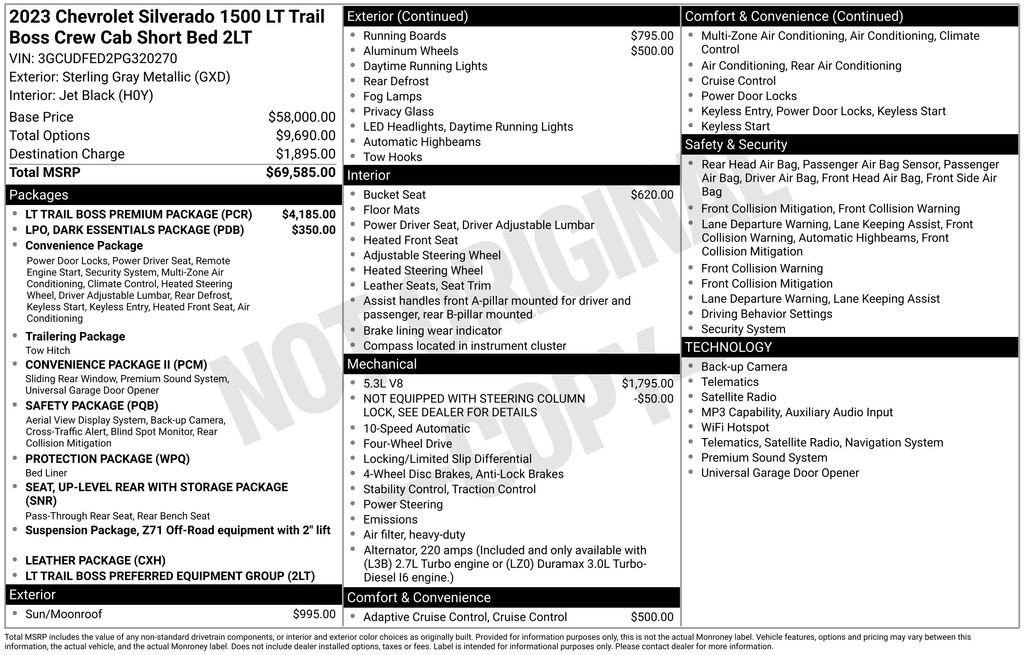 Certified 2023 Chevrolet Silverado 1500 LT Trail Boss w/ LT Trail Boss Premium Package AWD/4WD image 5