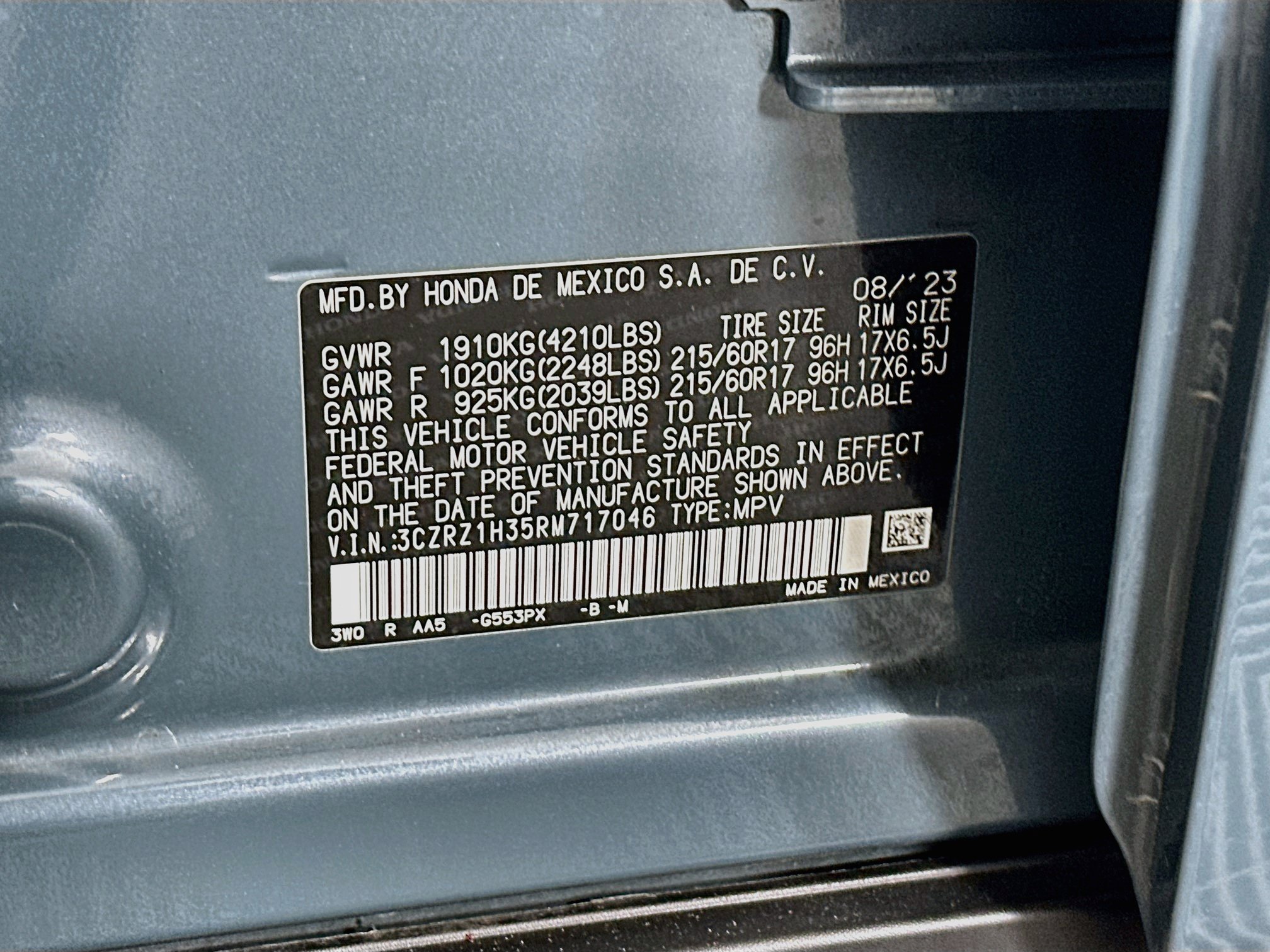 Used 2024 Honda HR-V LX image 12