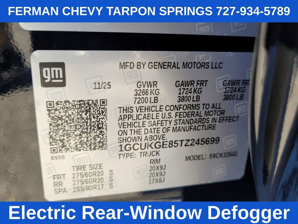 New 2026 Chevrolet Silverado 1500 LTZ w/ LTZ Premium Package image 22