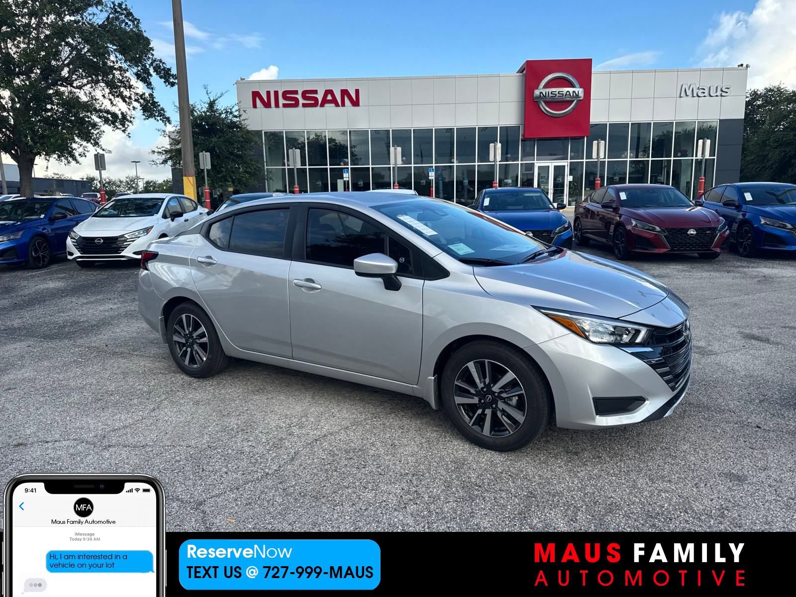 New 2025 Nissan Versa SV w/ Trunk Package