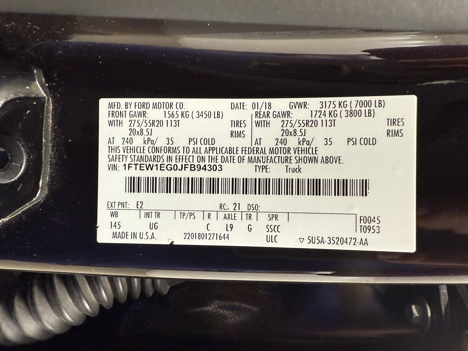 Used 2018 Ford F150 XLT w/ Equipment Group 302A Luxury image 8