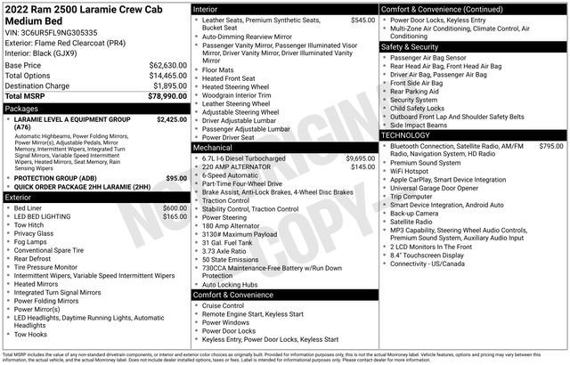 Certified 2022 RAM 2500 Laramie AWD/4WD image 25