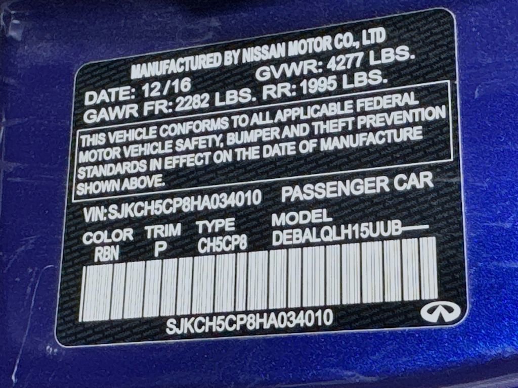 Used 2017 INFINITI QX30 image 37