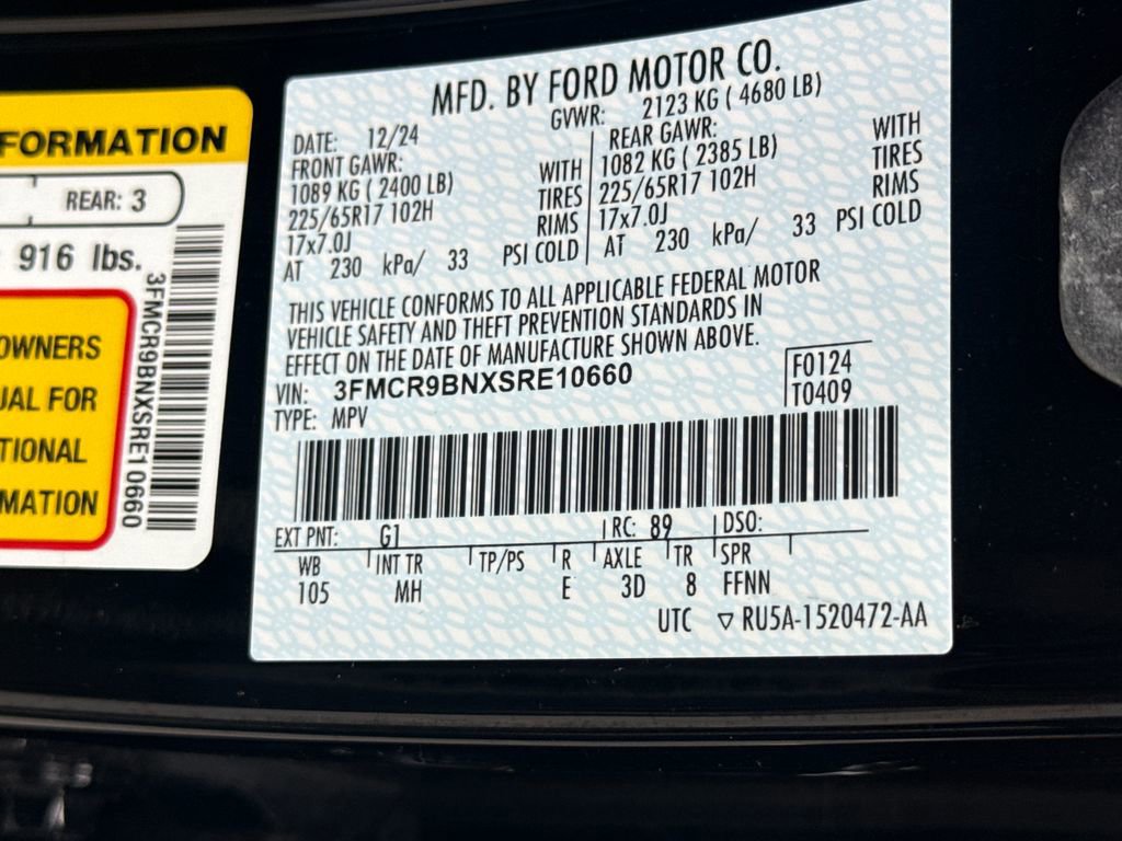 Used 2025 Ford Bronco Sport Big Bend w/ Convenience Package image 31