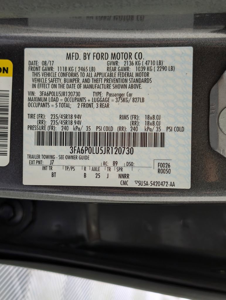 Used 2018 Ford Fusion SE w/ Equipment Group 602A FWD image 27