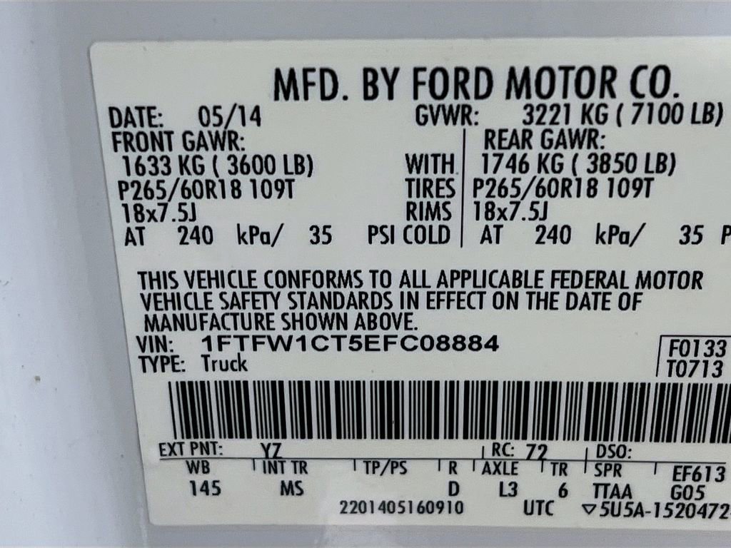 Used 2014 Ford F150 XLT w/ Equipment Group 302A Luxury image 28