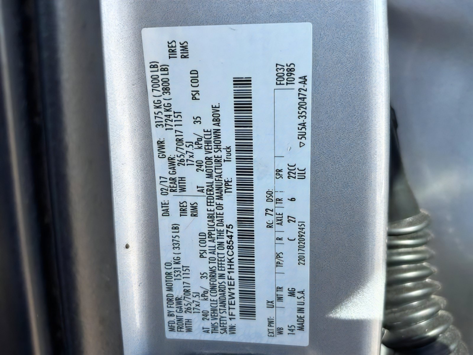 Used 2017 Ford F150 XLT AWD/4WD image 32