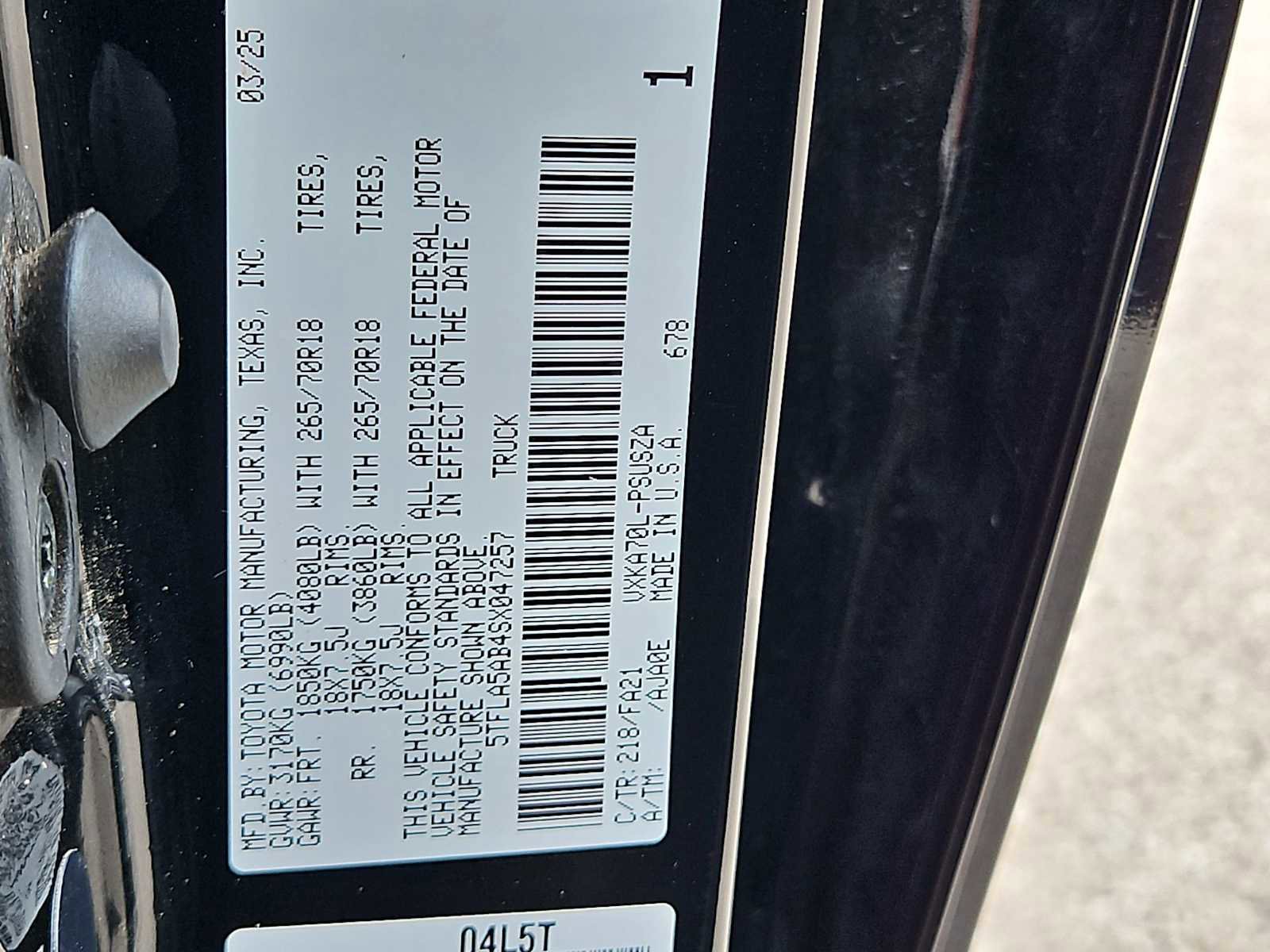 Used 2025 Toyota Tundra SR5 w/ SX Package RWD image 25