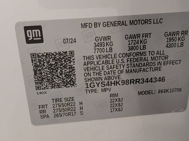 Certified 2024 Cadillac Escalade V w/ LPO, ONYX Package AWD/4WD image 31