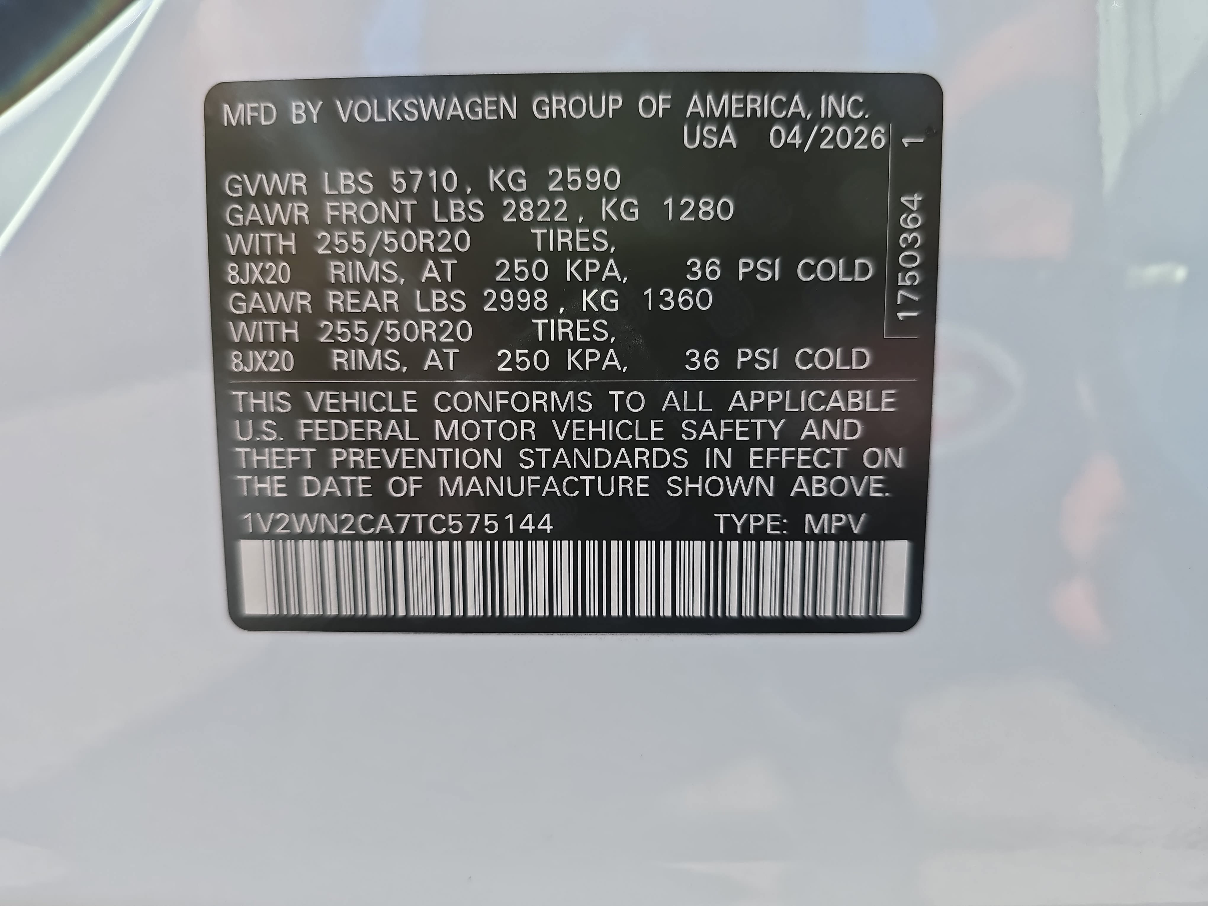 New 2026 Volkswagen Atlas SE FWD image 34