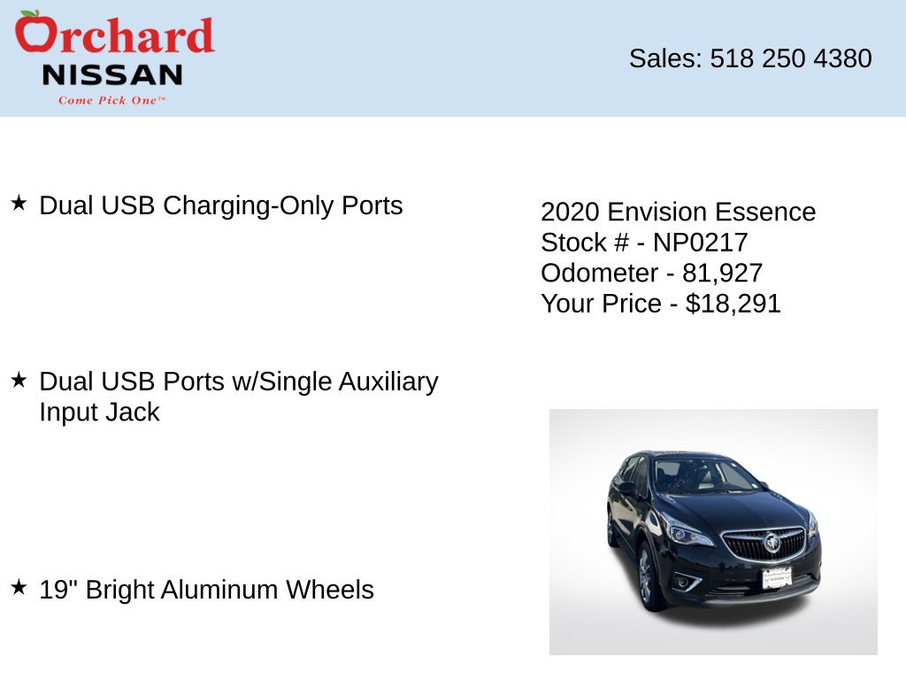Used 2020 Buick Envision Essence w/ Experience Buick Package AWD/4WD image 14