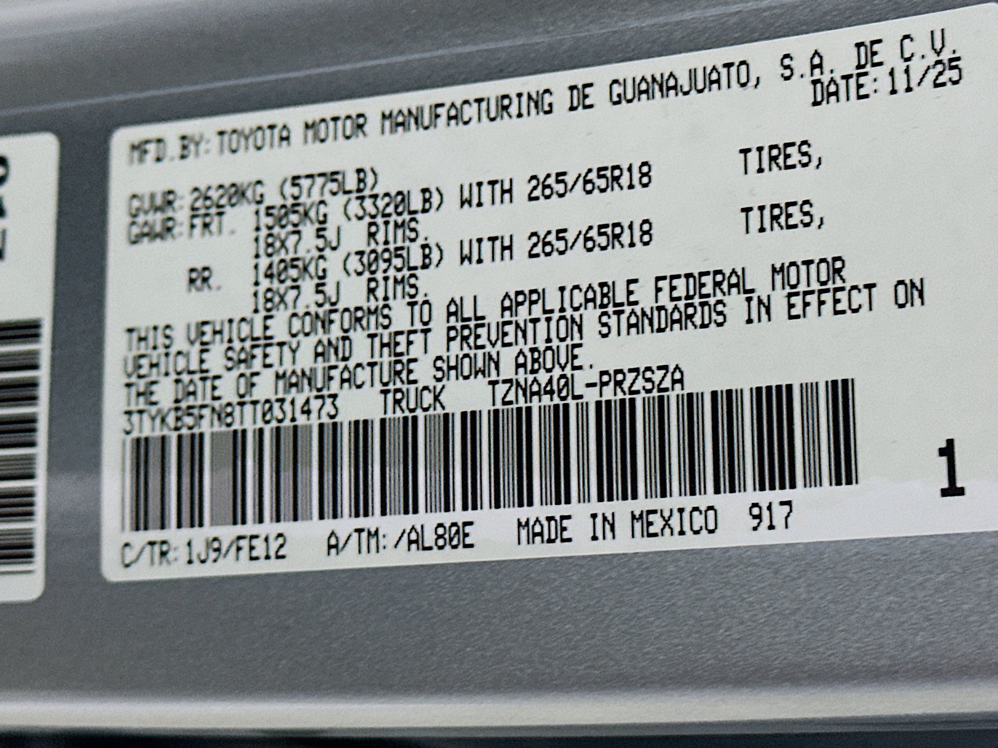Used 2026 Toyota Tacoma TRD Sport RWD image 12