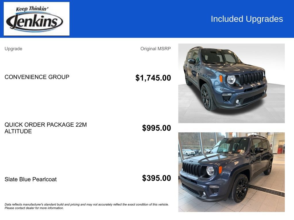 Used 2022 Jeep Renegade Altitude w/ Convenience Group image 4