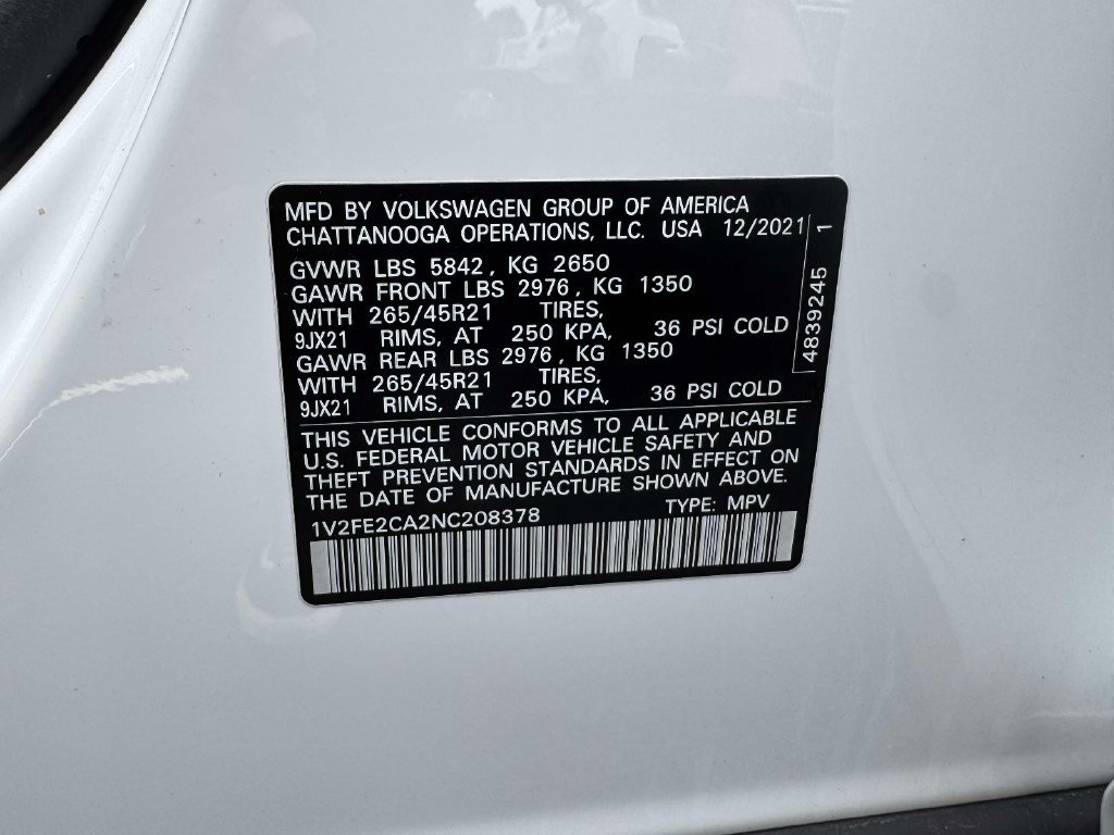 Used 2022 Volkswagen Atlas Cross Sport SEL Premium R-Line AWD/4WD image 19