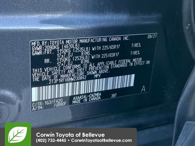 Used 2021 Toyota RAV4 XLE w/ Convenience Package image 24