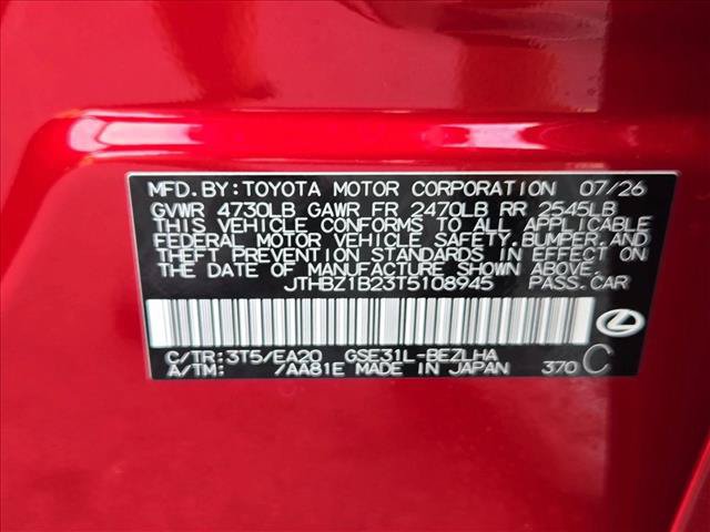 New 2026 Lexus IS 350 F Sport w/ Accessory Package Z1 RWD image 17