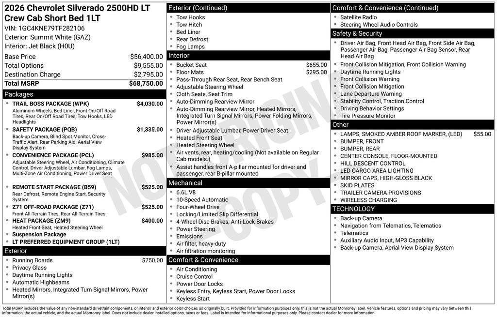 New 2026 Chevrolet Silverado 2500 LT w/ Trail Boss Package AWD/4WD image 3