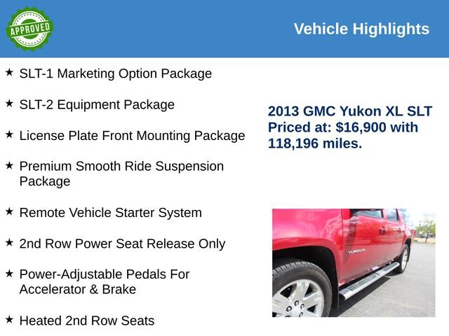 Used 2013 GMC Yukon XL SLT w/ SLT-2 Equipment Package AWD/4WD image 2