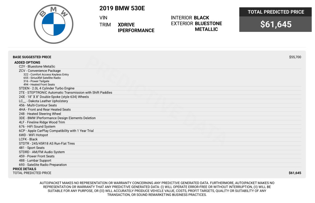 Used 2019 BMW 530e xDrive w/ Convenience Package AWD/4WD image 16