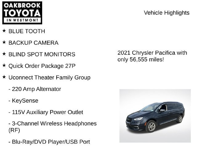 Used 2021 Chrysler Pacifica Limited w/ Uconnect Theater Family Group AWD/4WD image 5