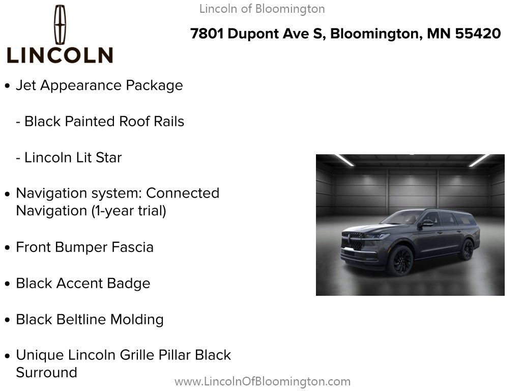 New 2025 Lincoln Navigator L Reserve w/ Jet Appearance Package image 8