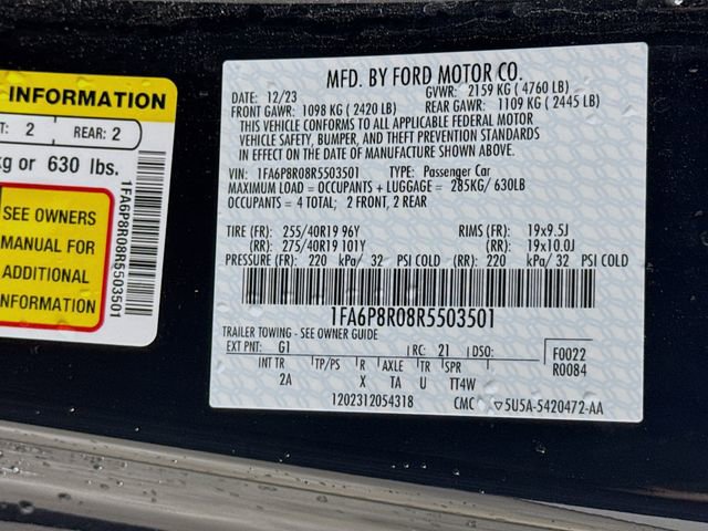 Used 2024 Ford Mustang Dark Horse w/ Security Package RWD image 36